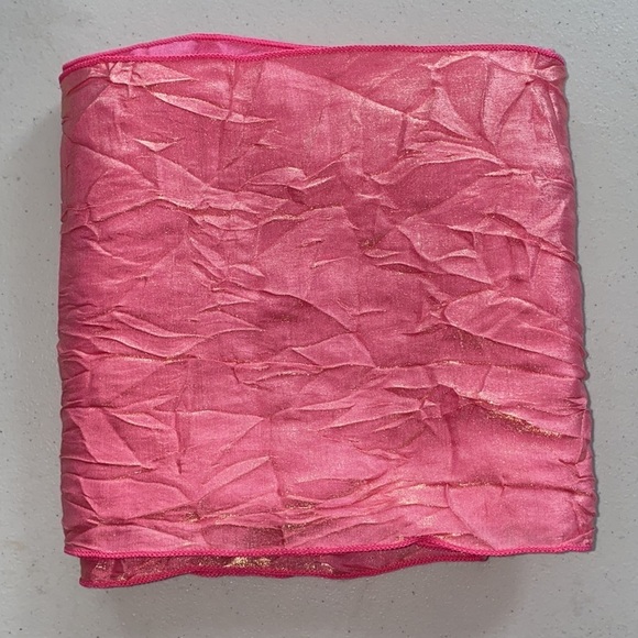 CHAIR TIES - 100 PINK Crush Iridescent 2 Sided Ties - Picture 5 of 10